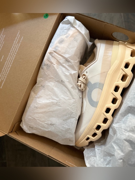 On Running Shoes - ON Cloudnova Lite Beige/Stone Running Shoe size women 8